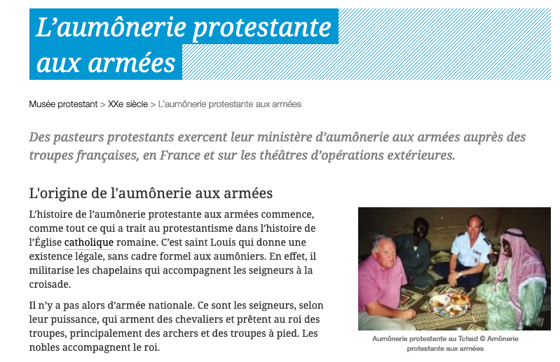 Aumônerie protestante aux armées