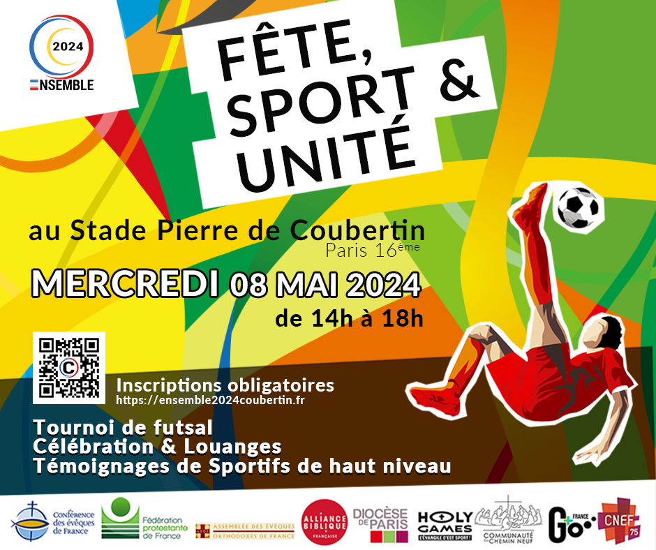 Affiche événement Fête, sport et unité - Jeux de Paris