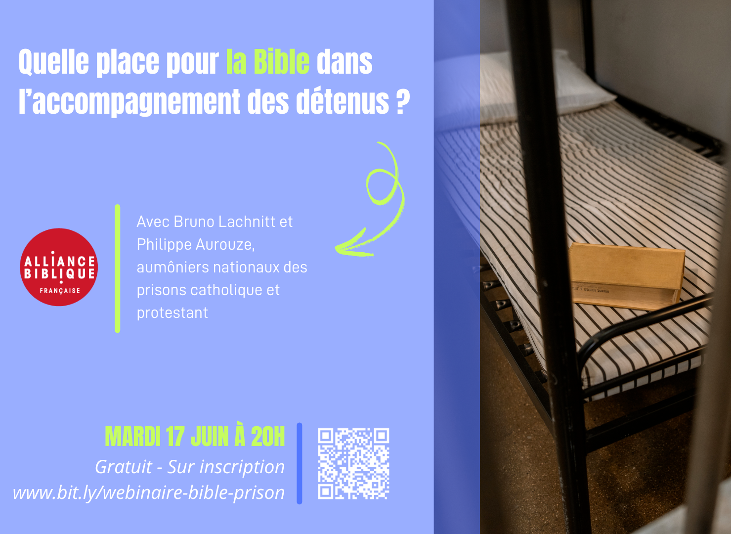 Webinaire comment la Bible accompagne les personnes détenues