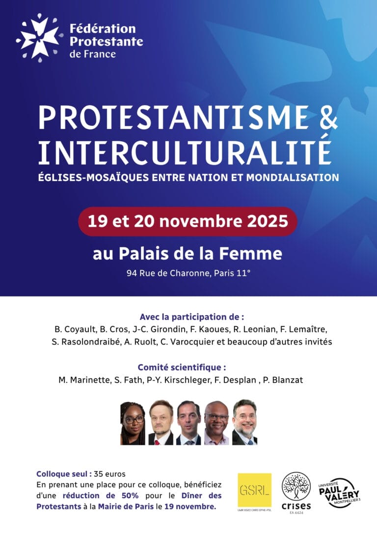 Colloque protestantisme et interculturalité