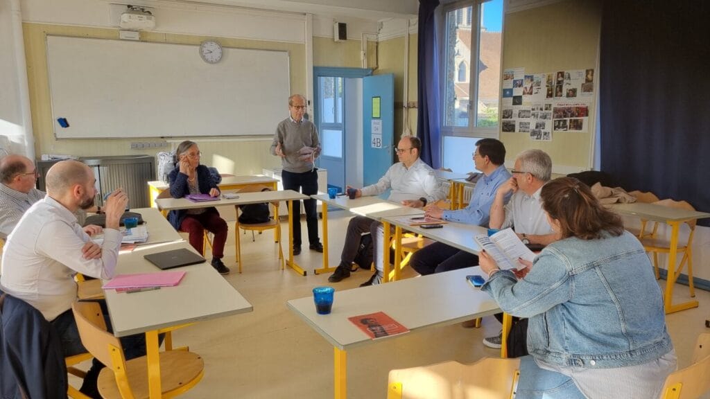 Rencontre du conseil scolaire au Collège Bernard Palissy, en présence de Christian Krieger